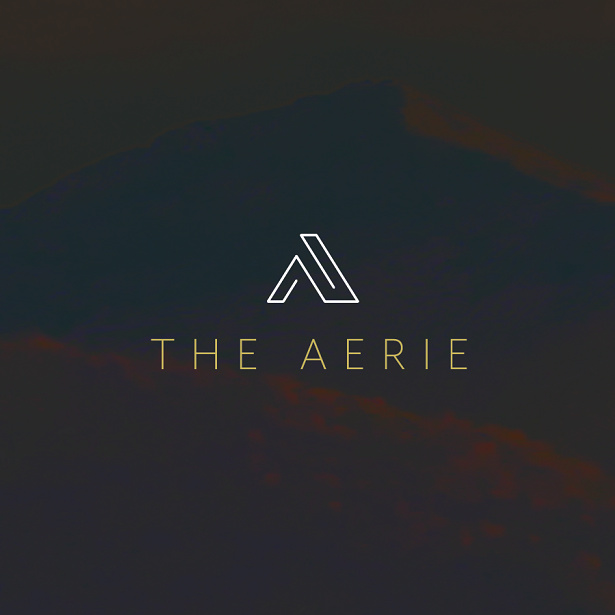 豪華住宿酒店標志logo設計-位于葡萄園的酒店的現(xiàn)代和知識標志