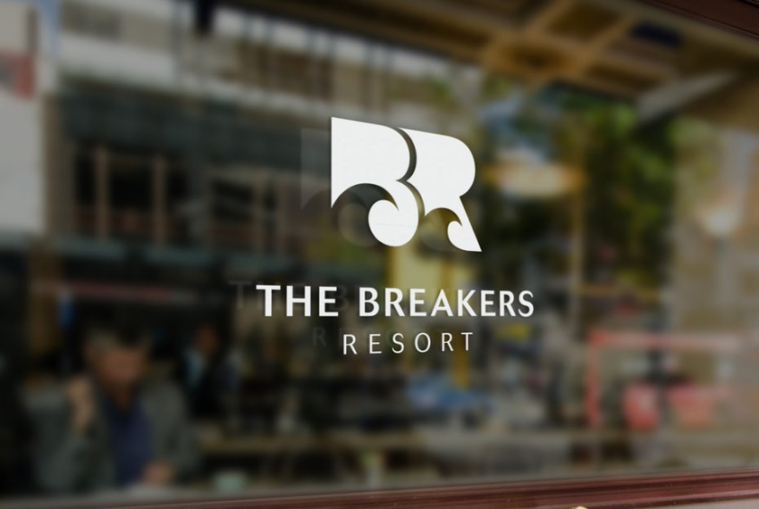 豪華住宿酒店標志logo設計-通過徽標設計吸引??消極空間的迷人方式