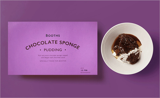 Booths蛋糕和布丁系列食品包裝設計，源自20世紀裝飾藝術靈感