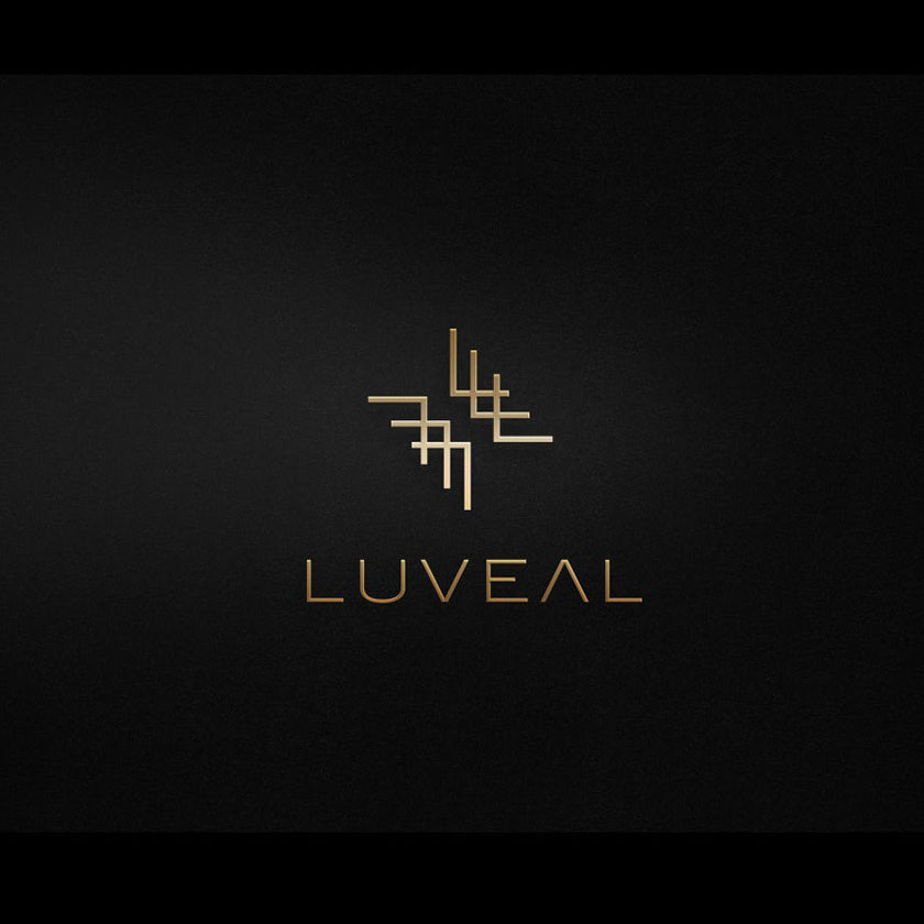 Neatlines的標(biāo)志設(shè)計(jì)，抽象，鋸齒狀的雪佛龍形狀在黑色背景上的金子標(biāo)識(shí)