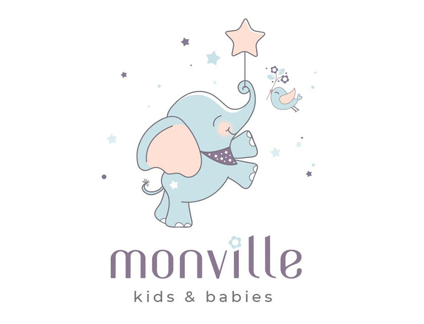 大象嬰兒護(hù)膚品logo設(shè)計(jì)