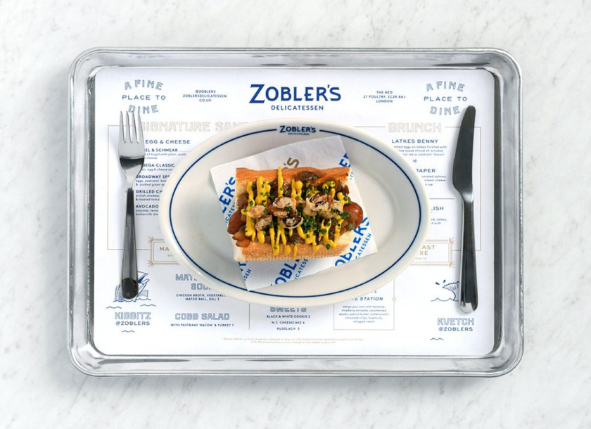 Zobler的Deli＆Diner餐飲菜單設計