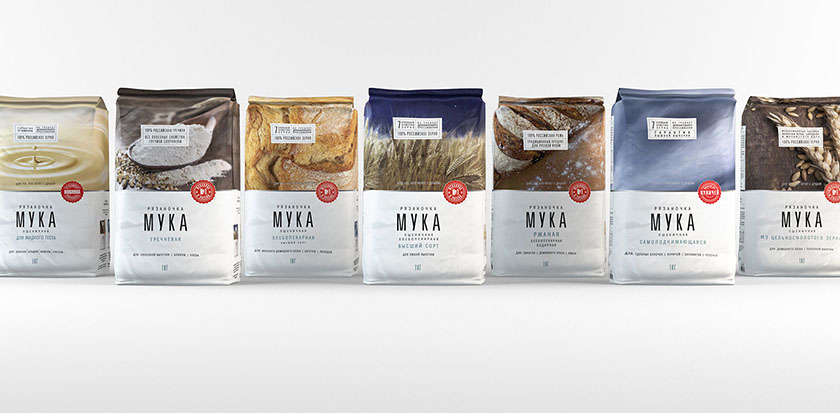 俄羅斯面粉包裝設計,承載大自然的精華 俄羅斯面粉包裝設計,承載大自然的精華