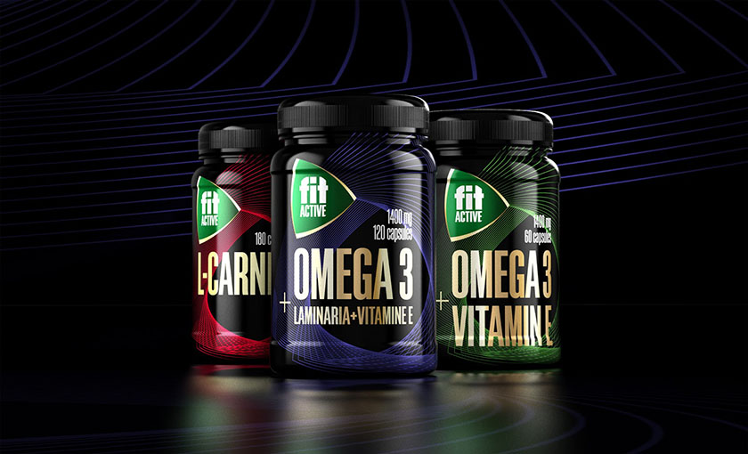 FIT ACTIV 休閑能量食品包裝，統(tǒng)一的結構和品牌識別設計