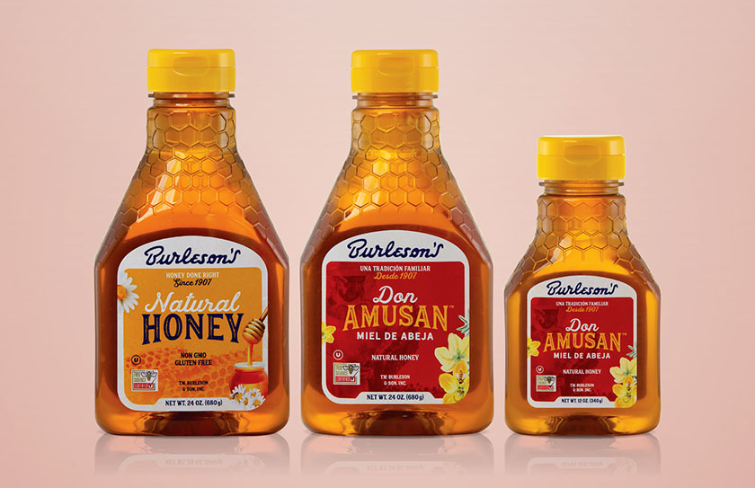 Burleson''''s Honey 蜂蜜 產(chǎn)品包裝設(shè)計