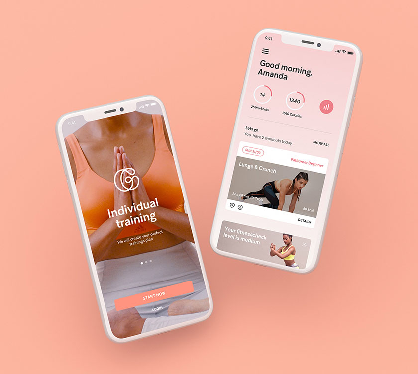 gymondo 健身房品牌vi視覺形象設(shè)計logo設(shè)計，秀出你的優(yōu)雅線條