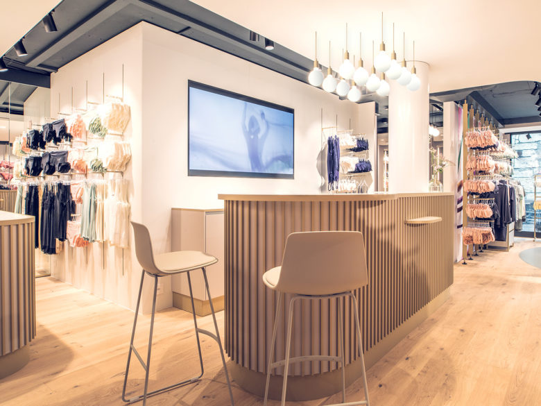 Beldona女士內(nèi)衣品牌連鎖店鋪si空間設計，一個自然溫暖的環(huán)境