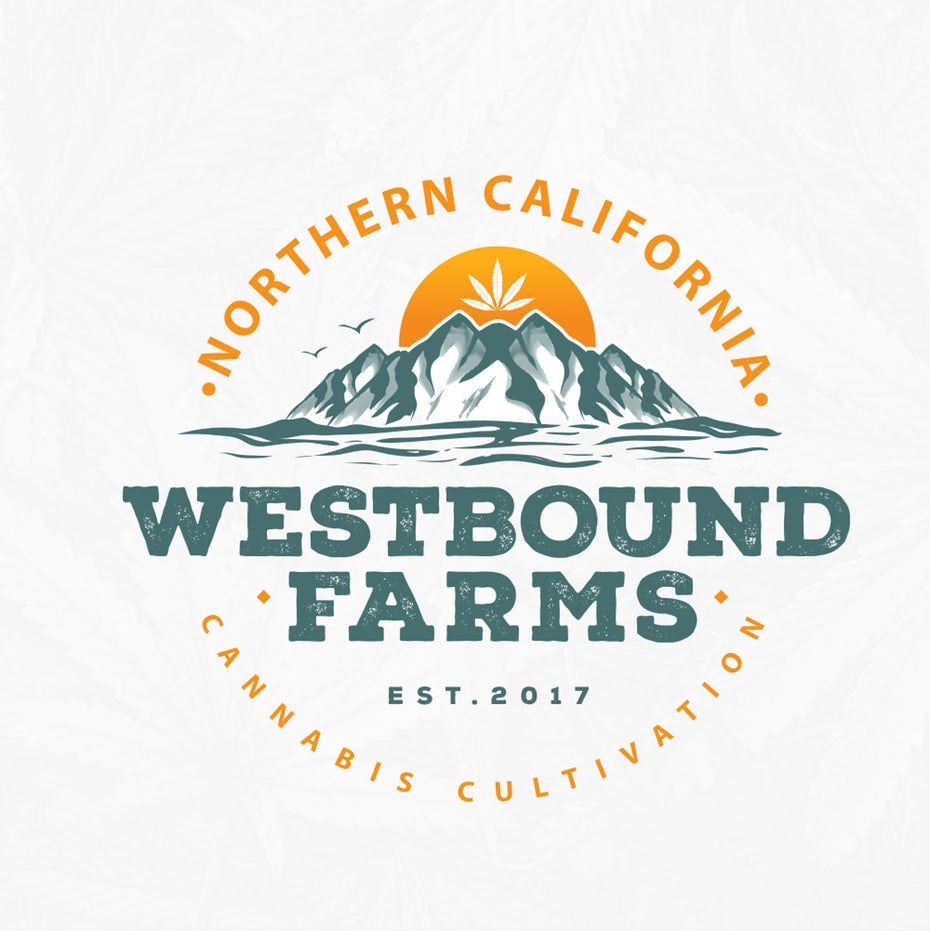 Westbound Farms 農(nóng)場農(nóng)業(yè)logo設(shè)計(jì)