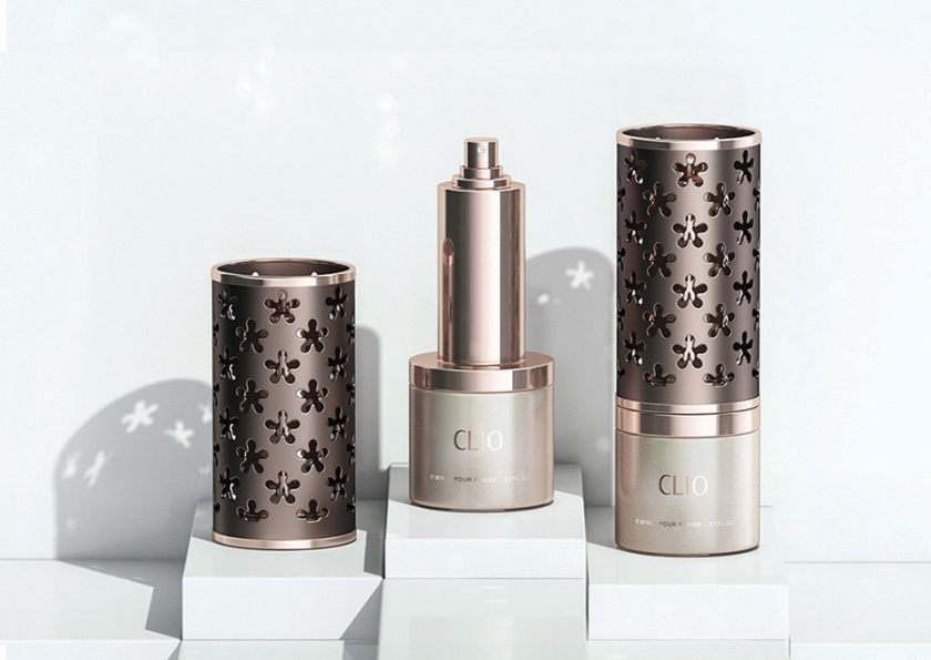 Clio香水包裝設(shè)計(jì)與阿拉伯花形格子香水瓶形設(shè)計(jì)