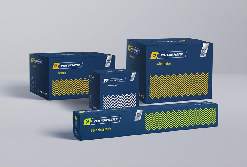 Motorherz汽車配件零部件包裝盒設(shè)計(jì)