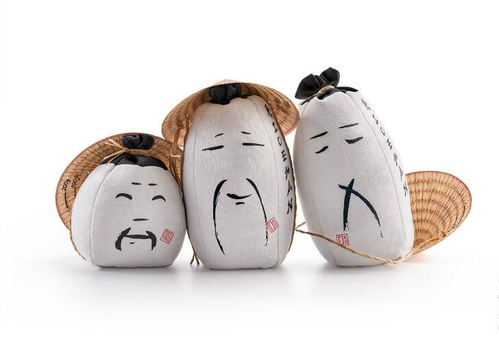 RICEMAN日式大米包裝設(shè)計(jì)，斗笠帽子麻布農(nóng)民造型