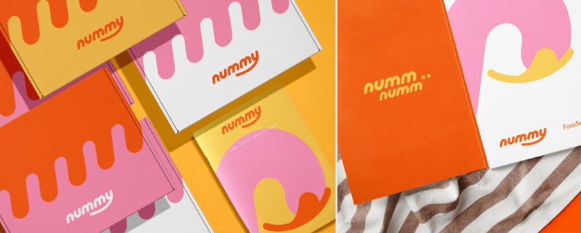 Nummy云端廚房外賣美食品牌logo設(shè)計(jì)與形象vi設(shè)計(jì),源自字母n的識別符號 Nummy云端廚房外賣美食品牌logo設(shè)計(jì)與形象vi設(shè)計(jì),源自字母n的識別符號