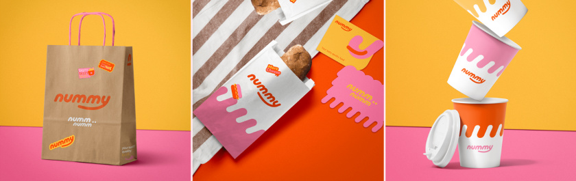 Nummy云端廚房外賣美食品牌logo設(shè)計(jì)與形象vi設(shè)計(jì),源自字母n的識別符號 Nummy云端廚房外賣美食品牌logo設(shè)計(jì)與形象vi設(shè)計(jì),源自字母n的識別符號