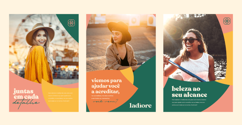 ladiore 女性時尚品牌logo設(shè)計與視覺識別vi設(shè)計，源自四個象征