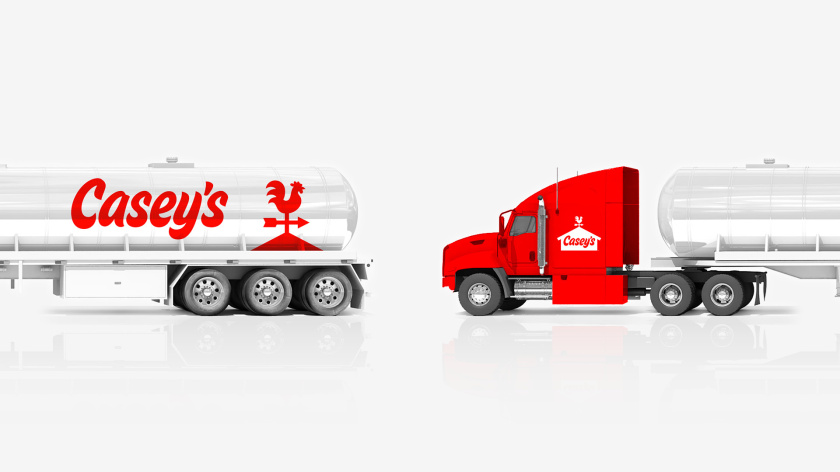 Casey便利店與比薩連鎖店logo設(shè)計品牌形象vi設(shè)計，公雞風(fēng)標+房屋谷倉造型