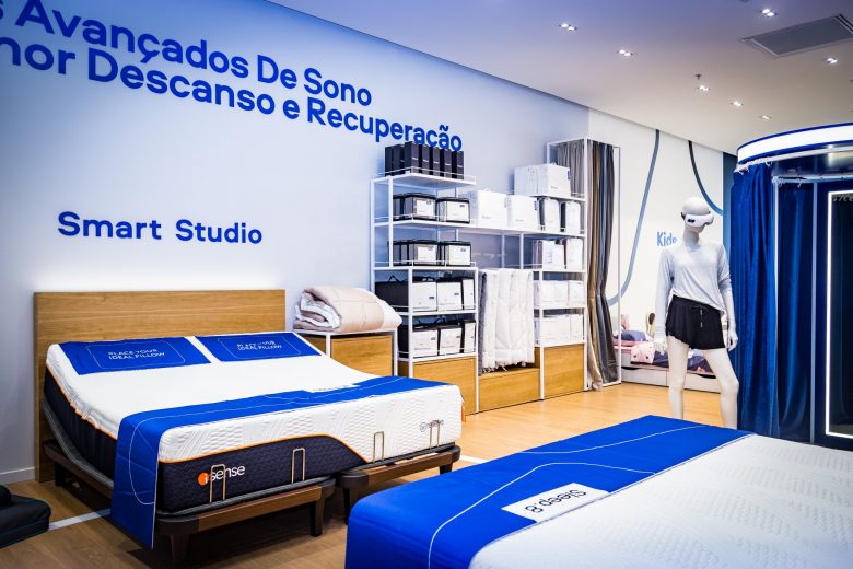 Sleep 8 床墊睡眠店鋪”藍(lán)色科技風(fēng)格“室內(nèi)零售空間創(chuàng)新設(shè)計(jì)