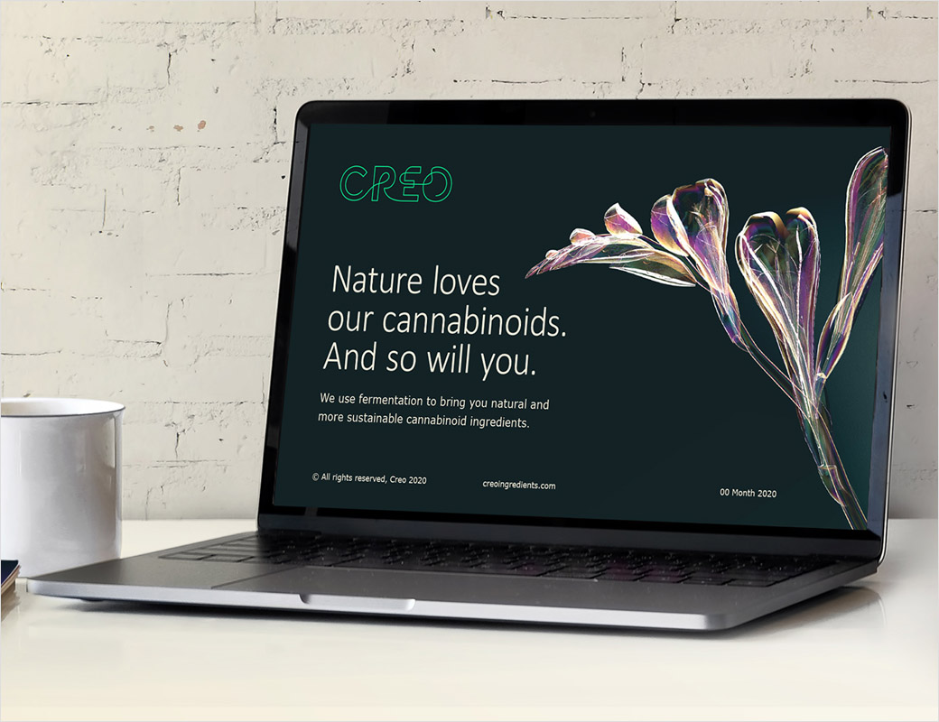大麻成分健康品牌Creo線條logo設(shè)計(jì)、圖標(biāo)設(shè)計(jì)與主形象畫面設(shè)計(jì)