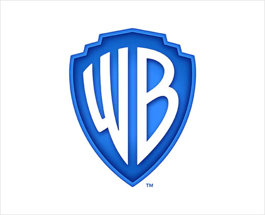 美國電影制片廠華納兄弟新logo設計，更明亮的藍色盾牌