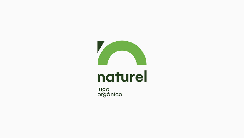 Naturel 天然有機果汁品牌logo設計