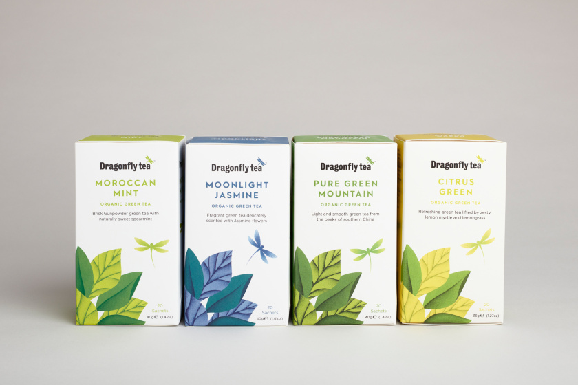 蜻蜓茶品牌茶葉包裝設(shè)計(jì)“植物插畫篇”-上海包裝設(shè)計(jì)公司