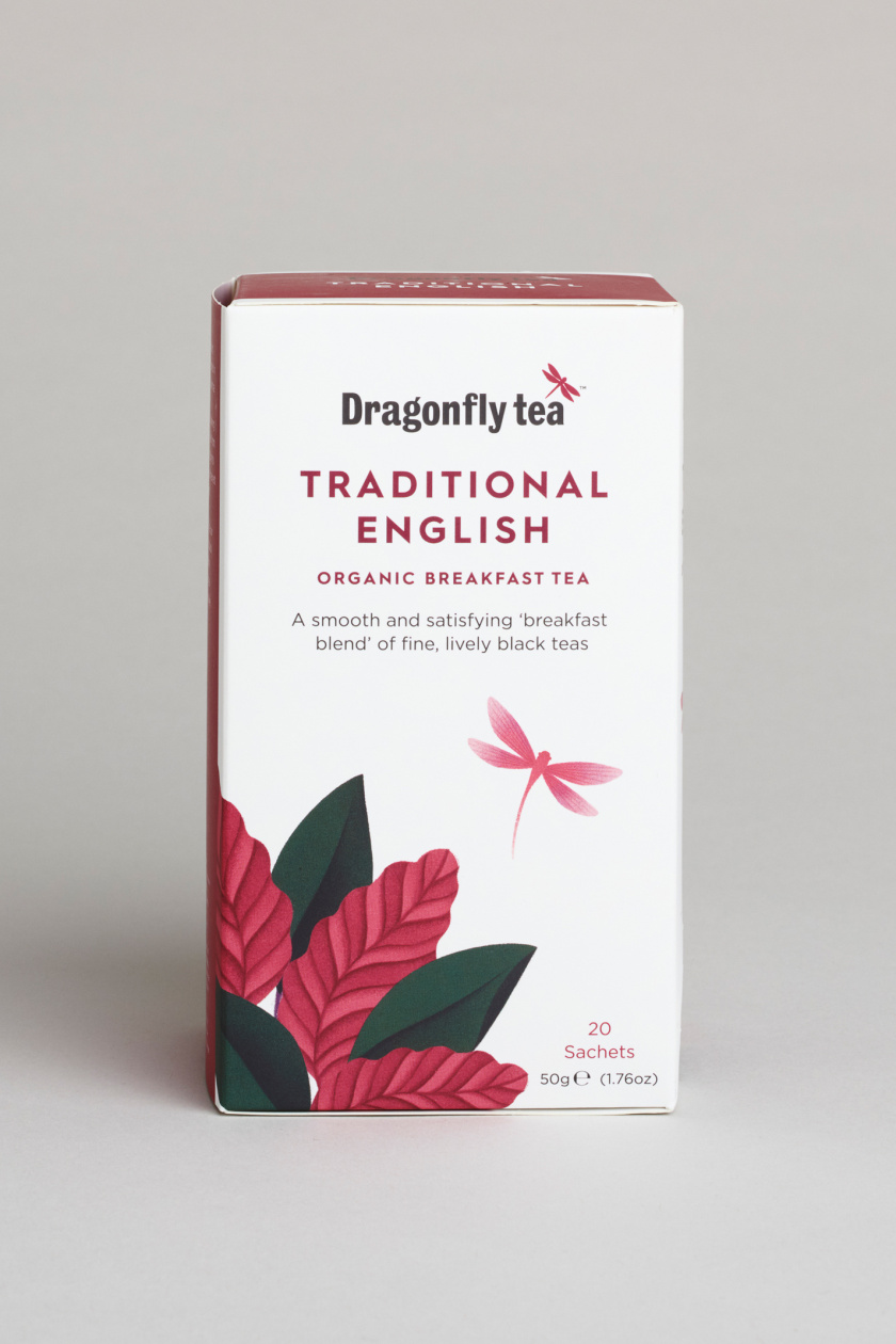 蜻蜓茶品牌茶葉包裝設計“植物插畫篇”-上海包裝設計公司