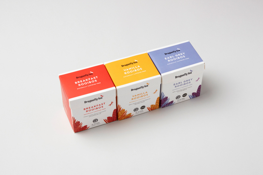 蜻蜓茶品牌茶葉包裝設計“植物插畫篇”-上海包裝設計公司
