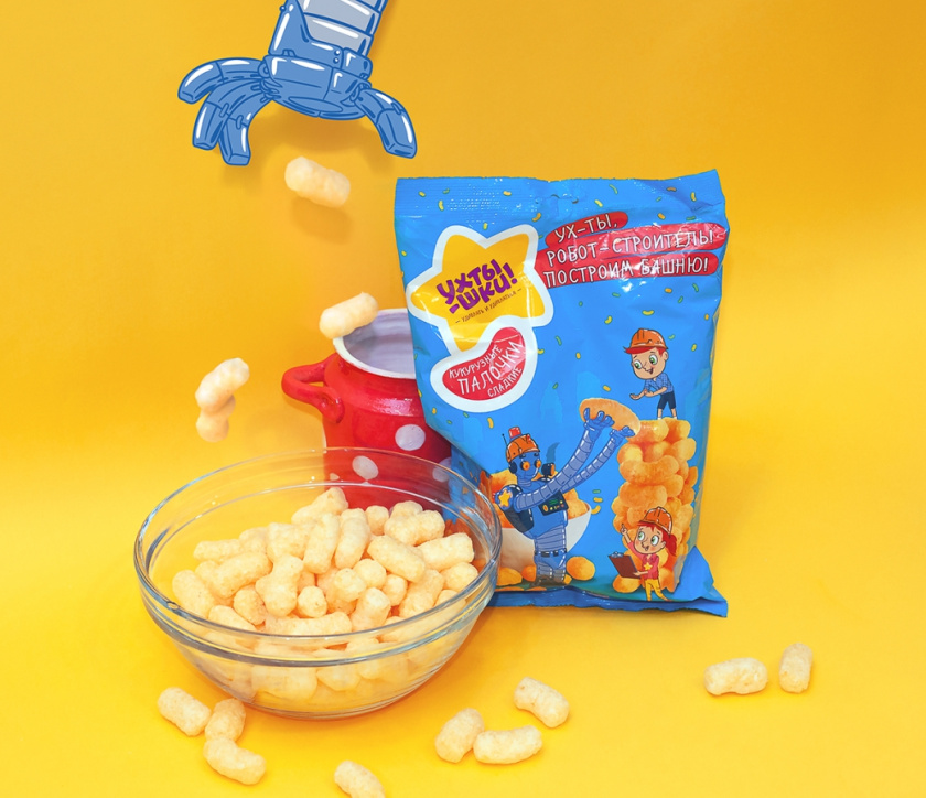 Ukhtyshek兒童休閑食品包裝設計，一起探索世界的男孩女孩插畫設計
