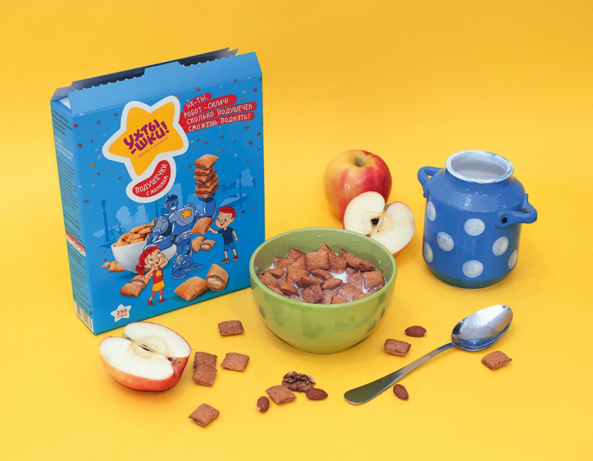 Ukhtyshek兒童休閑食品包裝設計，一起探索世界的男孩女孩插畫設計