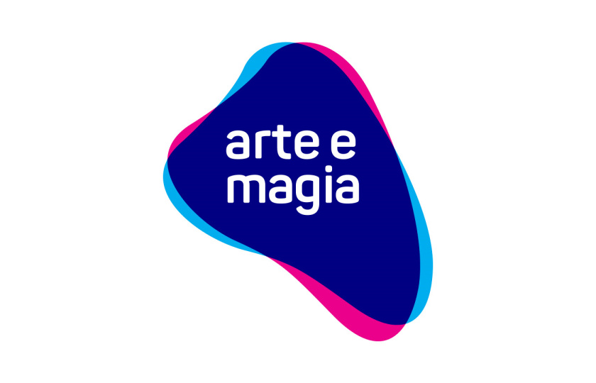 Arte e Magia兒童青少年舞蹈教育機構(gòu)品牌vi視覺形象設(shè)計，彎曲漸變色塊的疊加