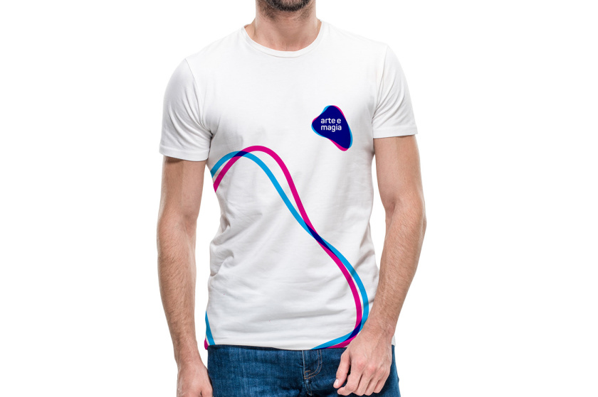 Arte e Magia兒童青少年舞蹈教育機構(gòu)品牌vi視覺形象設(shè)計，彎曲漸變色塊的疊加