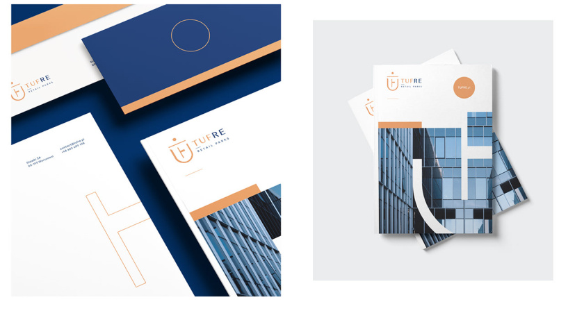 TUFRE 商業(yè)辦公園區(qū)品牌vi形象設(shè)計(jì)，具有一定藝術(shù)風(fēng)格的設(shè)計(jì)