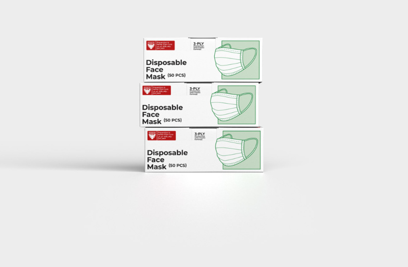 3-PLY KN95 口罩包裝設(shè)計(jì)