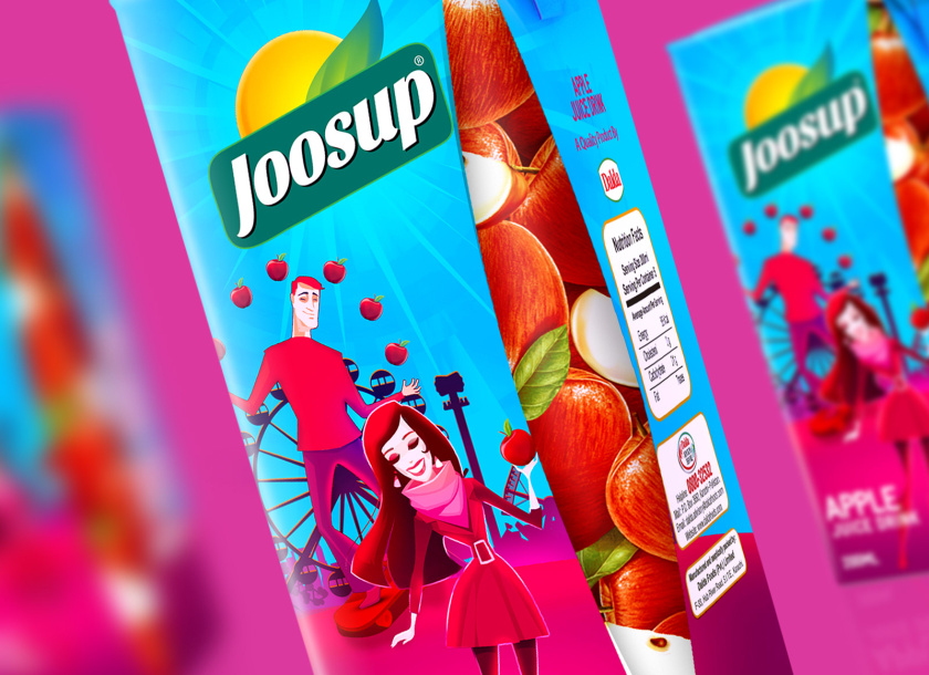 Joosup 果汁飲料利樂薄葉包裝設(shè)計(jì),嬉戲的夫妻插畫設(shè)計(jì) Joosup 果汁飲料利樂薄葉包裝設(shè)計(jì),嬉戲的夫妻插畫設(shè)計(jì)