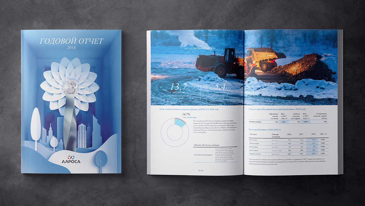 ALROSA珠寶年度報(bào)告畫(huà)冊(cè)設(shè)計(jì),由珠寶模擬構(gòu)建的建筑畫(huà)面 ALROSA珠寶年度報(bào)告畫(huà)冊(cè)設(shè)計(jì),由珠寶模擬構(gòu)建的建筑畫(huà)面