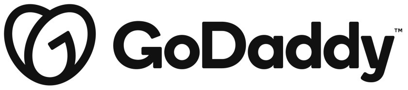 GoDaddy 域名注冊商和網(wǎng)站空間托管公司心形logo設(shè)計(jì)