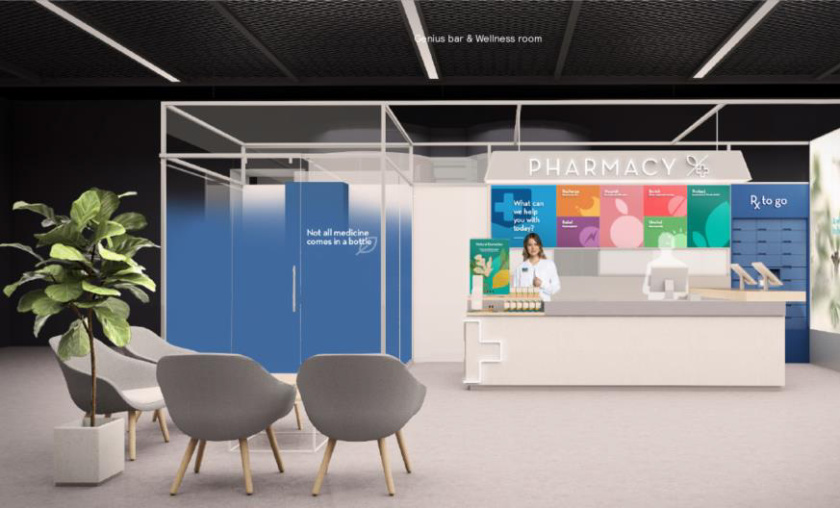 Rite Aid 藥房藥店盾牌徽章logo設(shè)計(jì)、品牌形象及店鋪設(shè)計(jì)