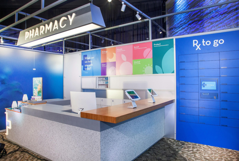 Rite Aid 藥房藥店盾牌徽章logo設(shè)計(jì)、品牌形象及店鋪設(shè)計(jì)