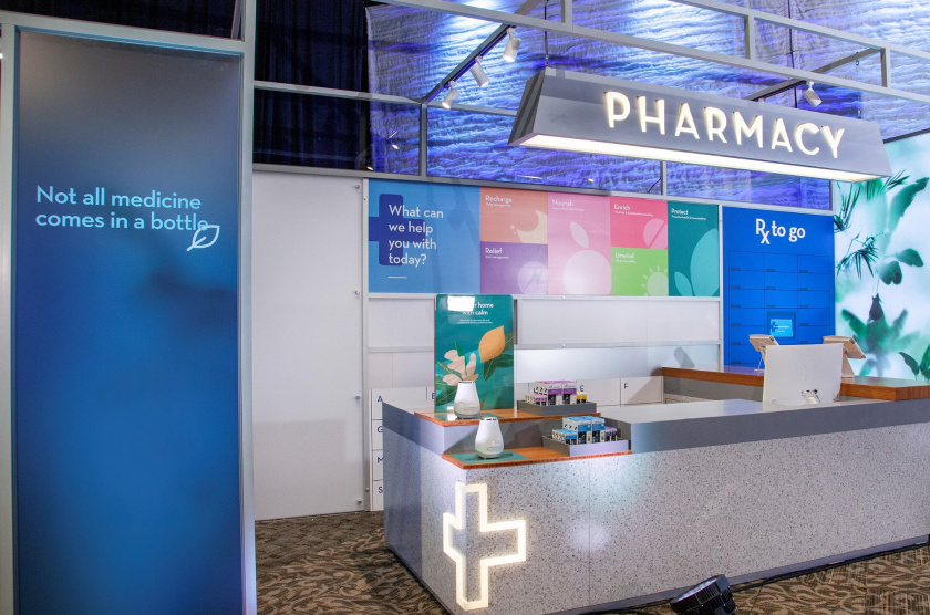 Rite Aid 藥房藥店盾牌徽章logo設(shè)計(jì)、品牌形象及店鋪設(shè)計(jì)