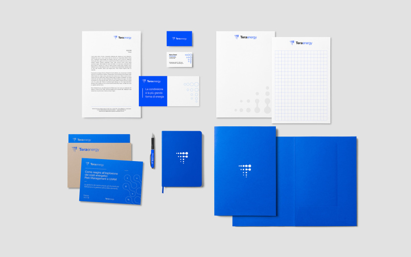 Tera Energy 能源咨詢公司logo設(shè)計vi設(shè)計，動態(tài)圓點科技風(fēng)格