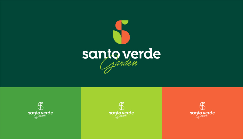 圣維德園藝鮮花綠植花園品牌形象vi視覺識別設(shè)計，多彩幾何圖形風格