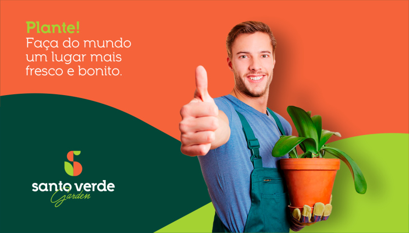 圣維德園藝鮮花綠植花園品牌形象vi視覺識別設(shè)計，多彩幾何圖形風格