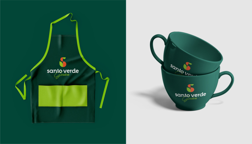 圣維德園藝鮮花綠植花園品牌形象vi視覺識別設(shè)計，多彩幾何圖形風格