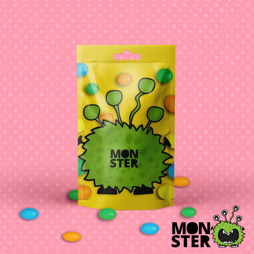 monster怪物糖果包裝設計