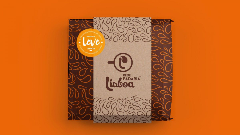 Rede Padaria咖啡面包連鎖店品牌形象設(shè)計(jì)logo設(shè)計(jì)，飛濺的咖啡形象