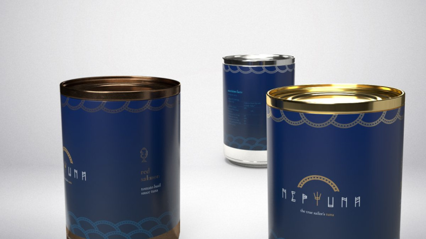 Neptuna 金槍魚罐頭品牌形象logo設(shè)計與包裝設(shè)計 Neptuna 金槍魚罐頭品牌形象logo設(shè)計與包裝設(shè)計