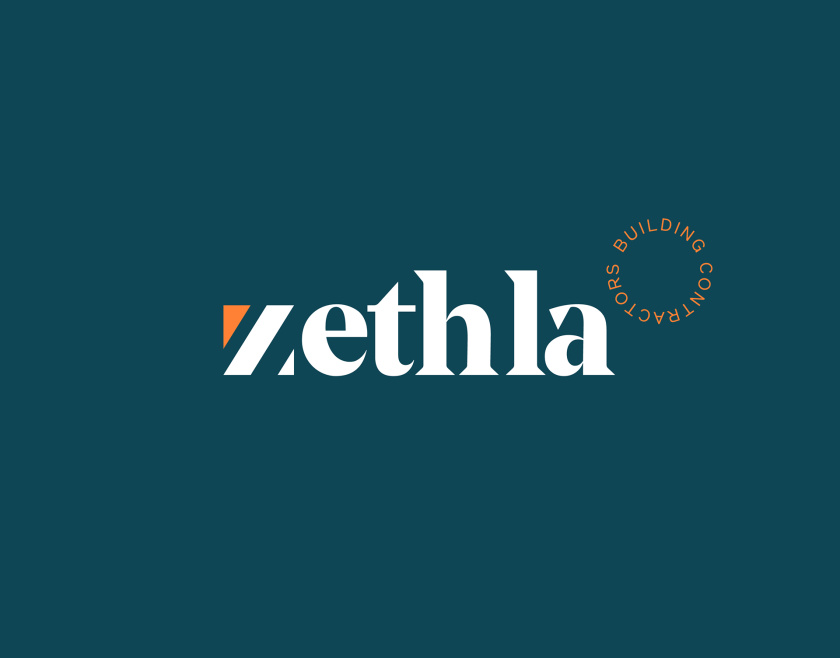 Zethla 建筑公司logo設(shè)計vi設(shè)計,正方形被斜切出字母Z+藍(lán)橙工業(yè)配色 Zethla 建筑公司logo設(shè)計vi設(shè)計,正方形被斜切出字母Z+藍(lán)橙工業(yè)配色
