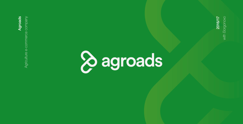 Agroads 農(nóng)業(yè)電子商務(wù)品牌logo設(shè)計(jì)，字母a+g，綠色線條logo