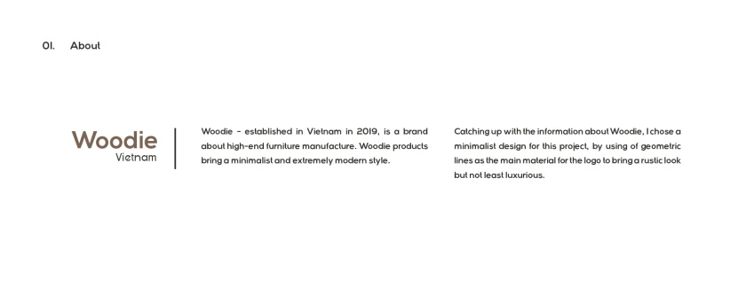 Woodie 高端家具制造品牌logo設計vi設計 ”木紋元素“