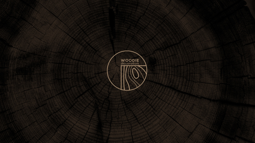 Woodie 高端家具制造品牌logo設計vi設計 ”木紋元素“