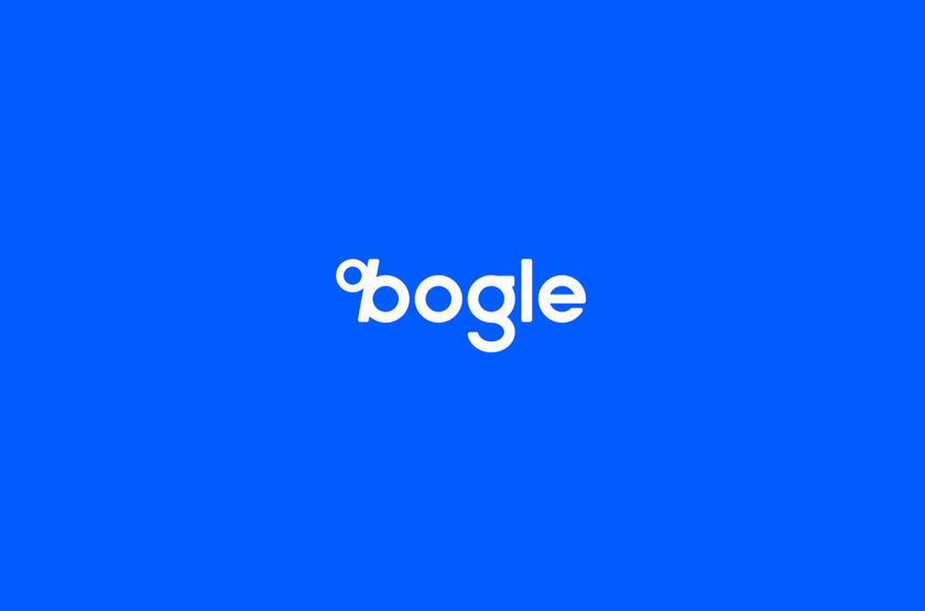 Bogle金融科技公司logo設(shè)計vi設(shè)計，首字母B改造成百分號%的形狀